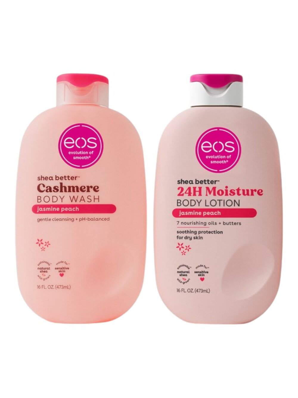 EOS Jasmine Peach Body Wash & Body Lotion